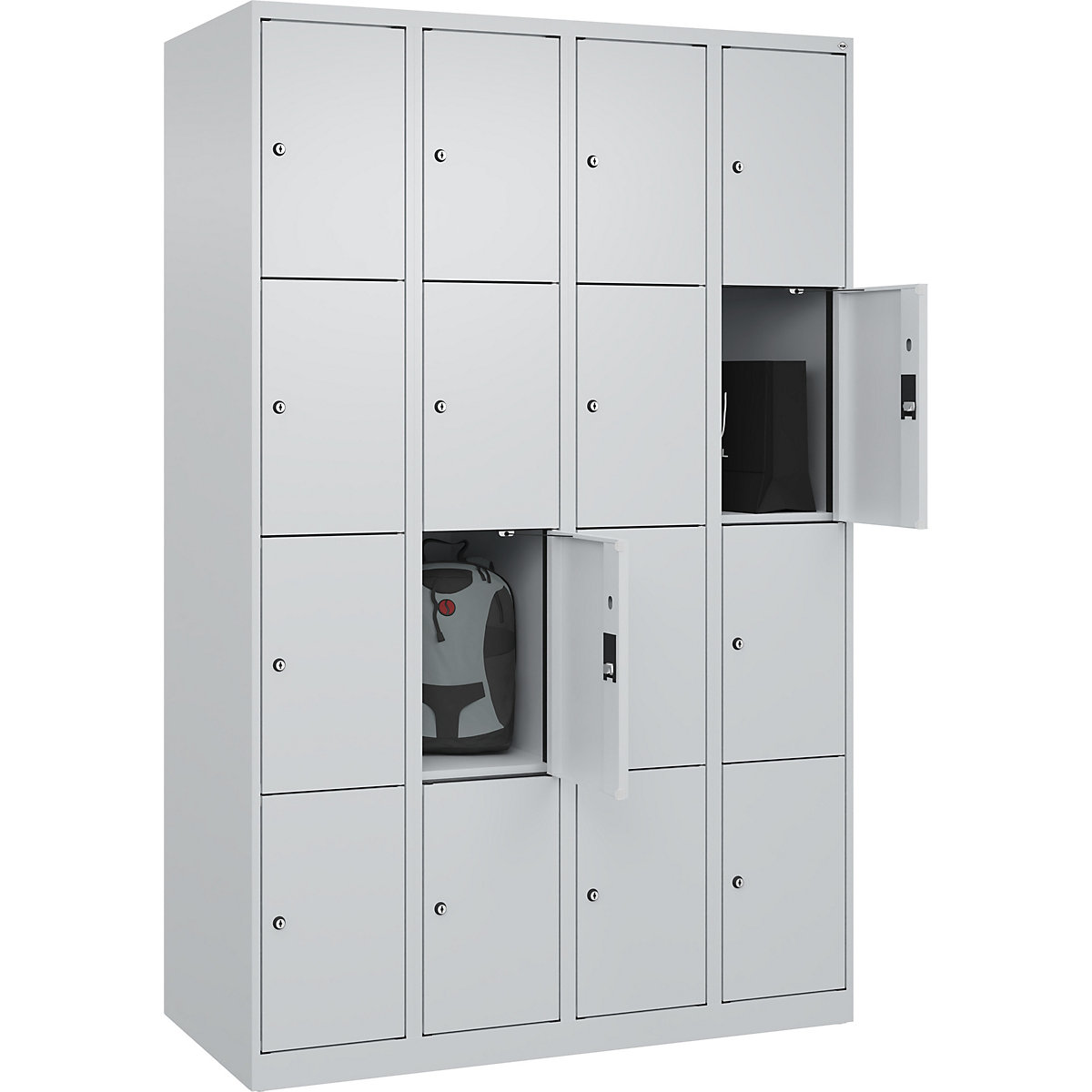 Dulap cu 4 compartimente cu încuietoare Evolo PLUS (Imagine produs 3)-2