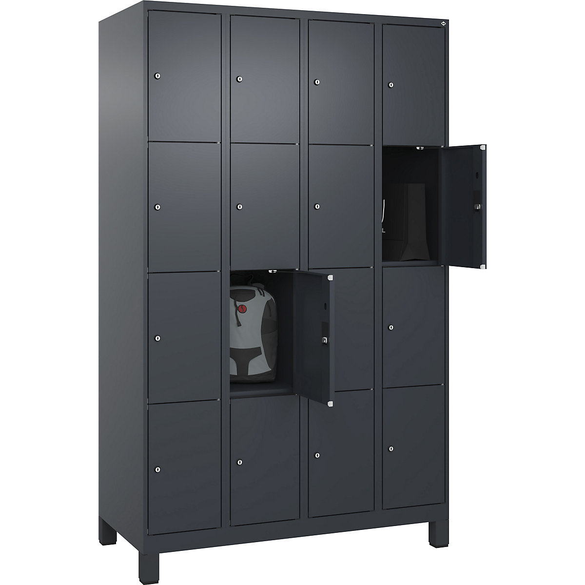 Dulap cu 4 compartimente cu încuietoare Evolo PLUS (Imagine produs 3)-2