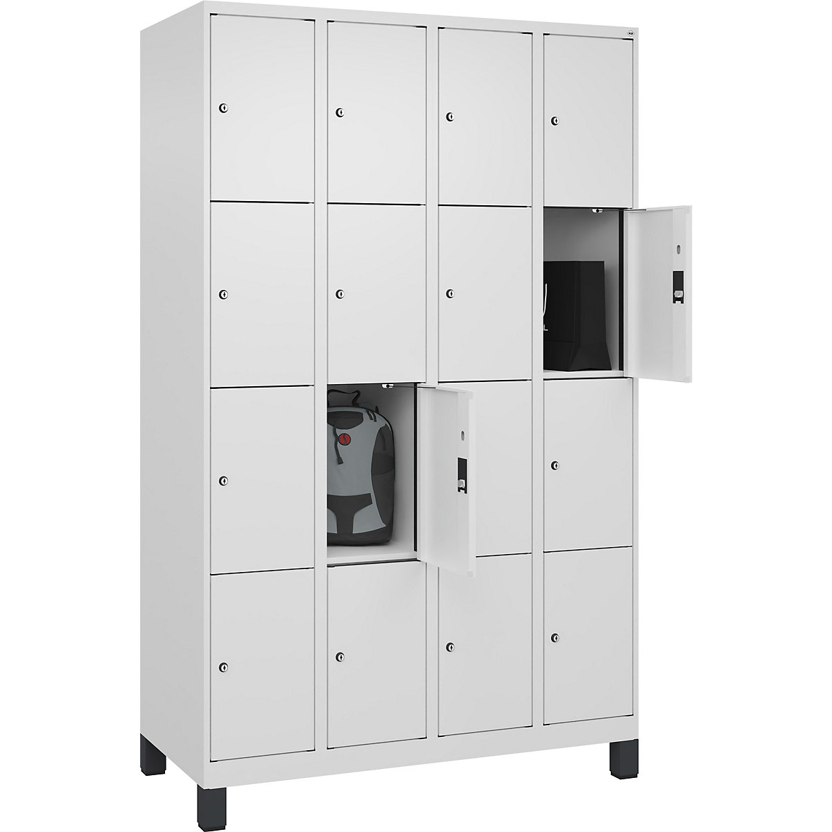 Dulap cu 4 compartimente cu încuietoare Evolo PLUS (Imagine produs 2)-1