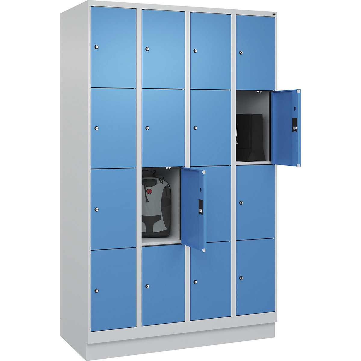 Dulap cu 4 compartimente cu încuietoare Evolo PLUS (Imagine produs 3)-2