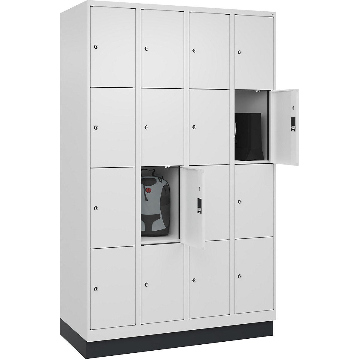 Dulap cu 4 compartimente cu încuietoare Evolo PLUS (Imagine produs 2)-1