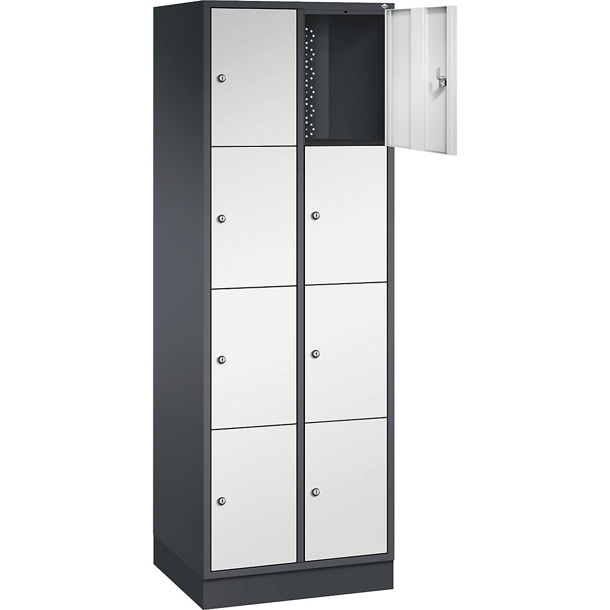 Dulap cu 4 compartimente cu încuietoare Intro – C+P (Imagine produs 2)-1