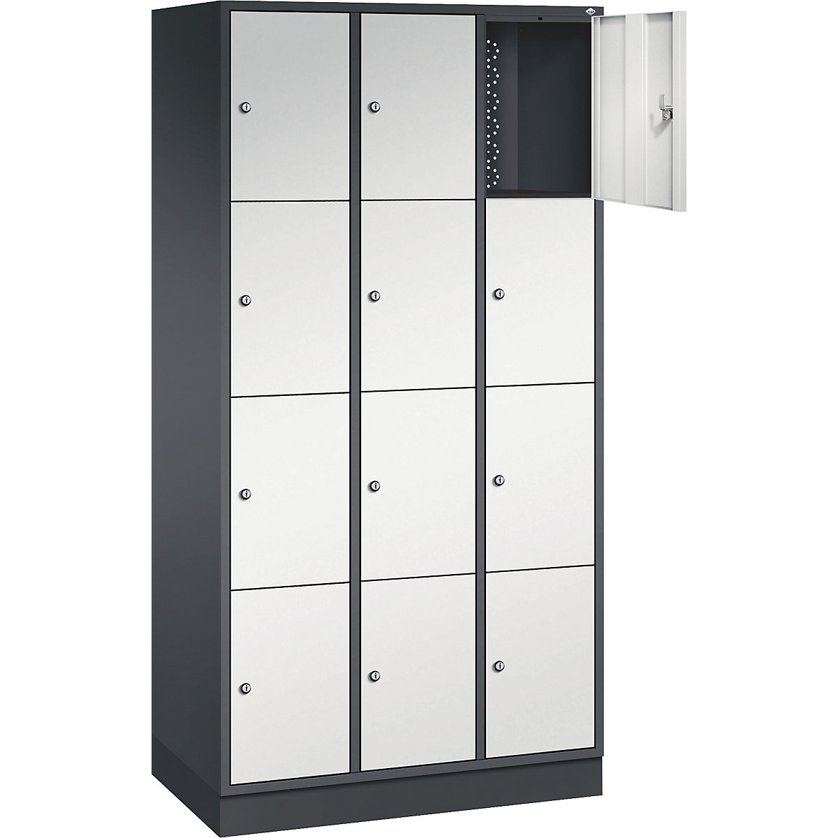 Dulap cu 4 compartimente cu încuietoare Intro – C+P (Imagine produs 2)-1