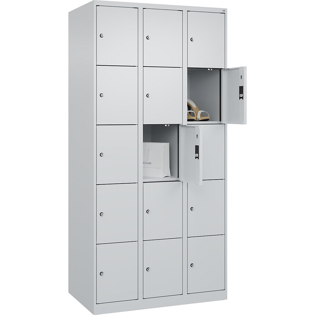 Dulap cu 5 compartimente cu încuietoare Evolo PLUS (Imagine produs 2)-1