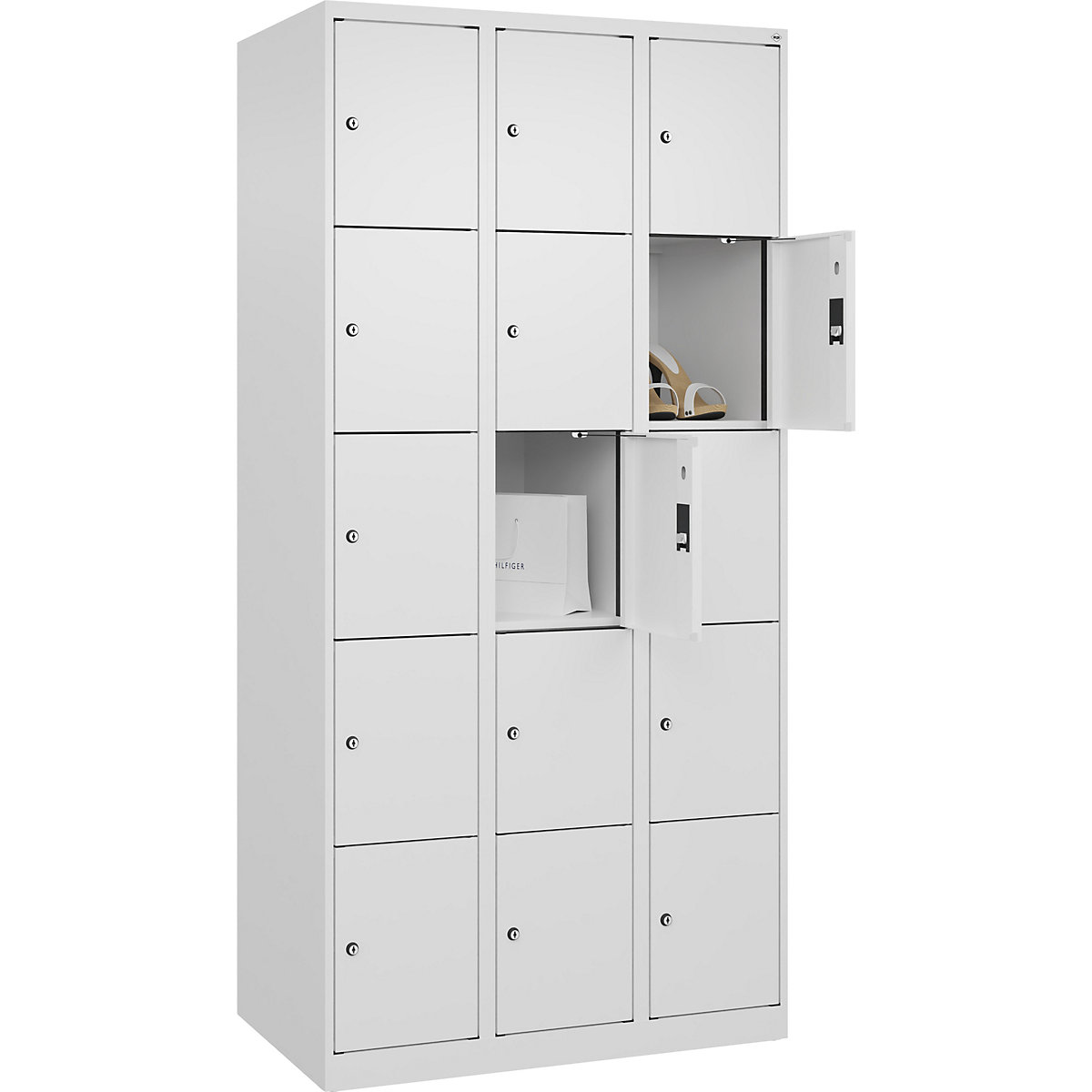 Dulap cu 5 compartimente cu încuietoare Evolo PLUS (Imagine produs 3)-2