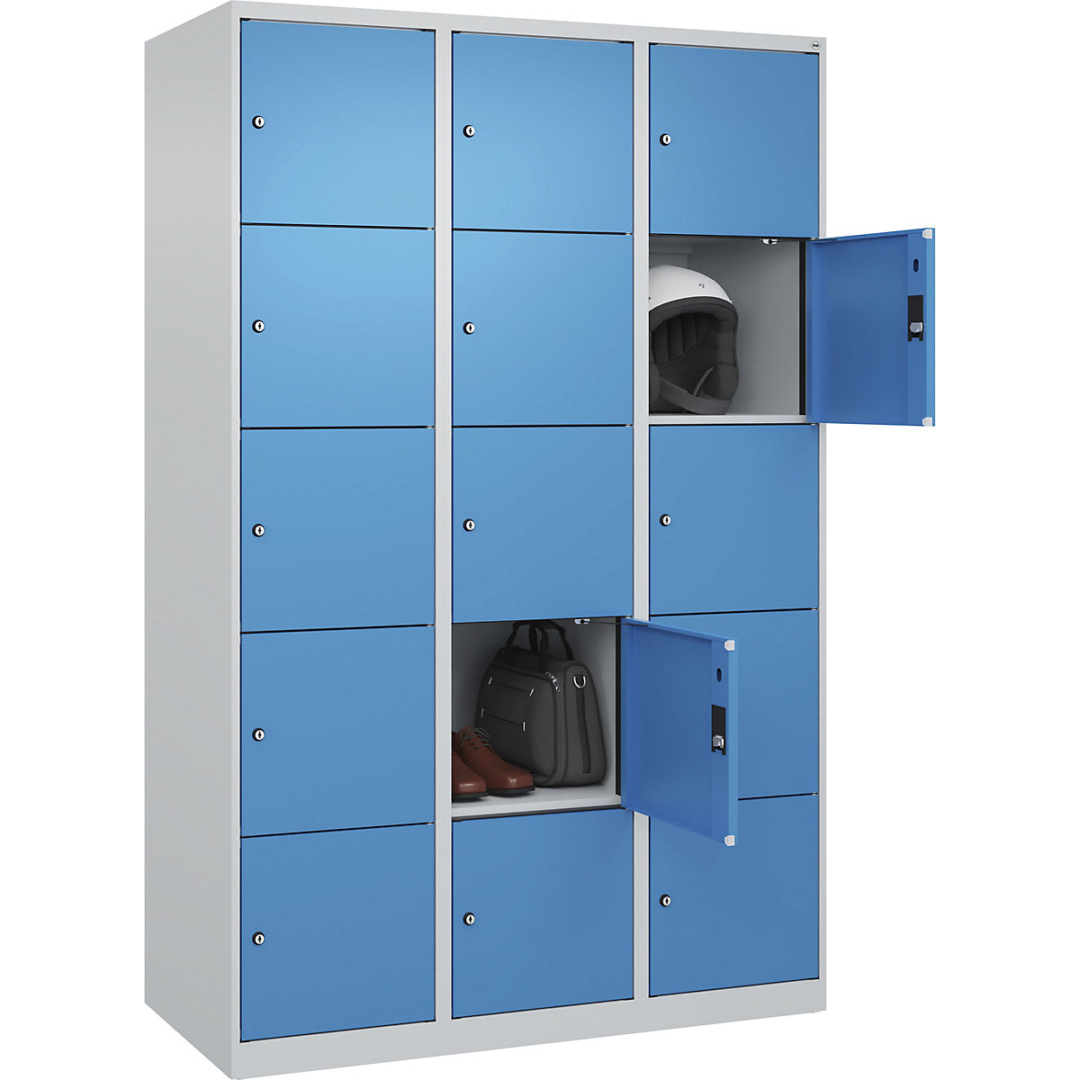 Dulap cu 5 compartimente cu încuietoare Evolo PLUS (Imagine produs 2)-1