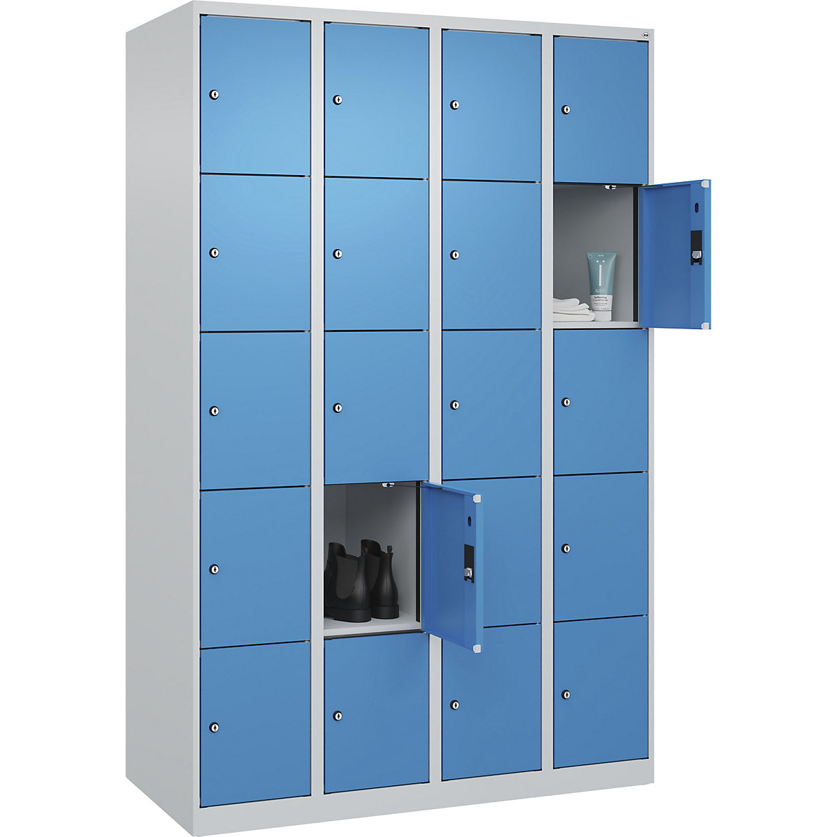 Dulap cu 5 compartimente cu încuietoare Evolo PLUS (Imagine produs 3)-2