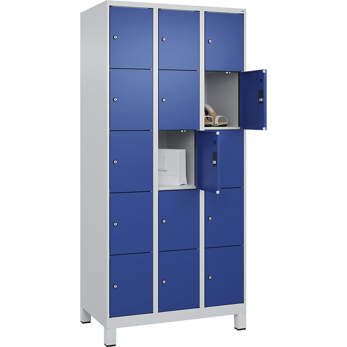 Dulap cu 5 compartimente cu încuietoare Evolo PLUS (Imagine produs 3)-2