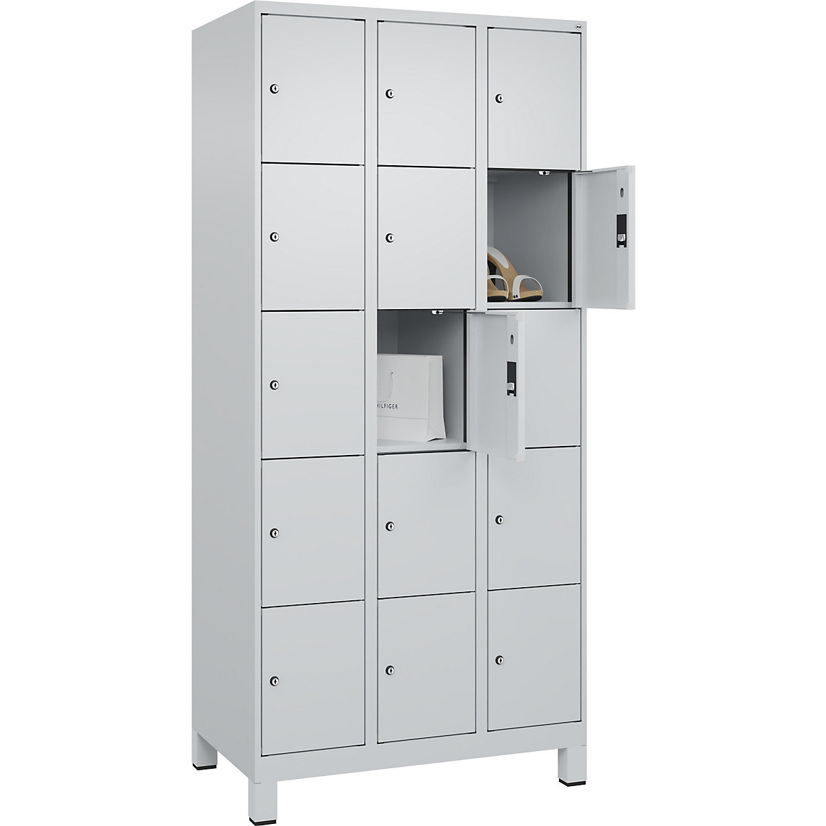 Dulap cu 5 compartimente cu încuietoare Evolo PLUS (Imagine produs 3)-2