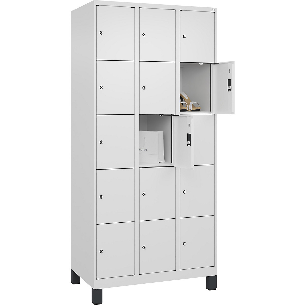 Dulap cu 5 compartimente cu încuietoare Evolo PLUS (Imagine produs 2)-1