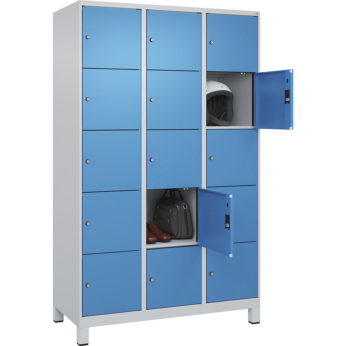 Dulap cu 5 compartimente cu încuietoare Evolo PLUS (Imagine produs 2)-1