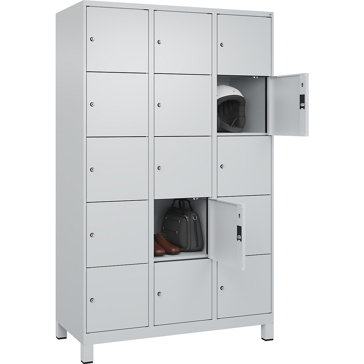 Dulap cu 5 compartimente cu încuietoare Evolo PLUS (Imagine produs 2)-1