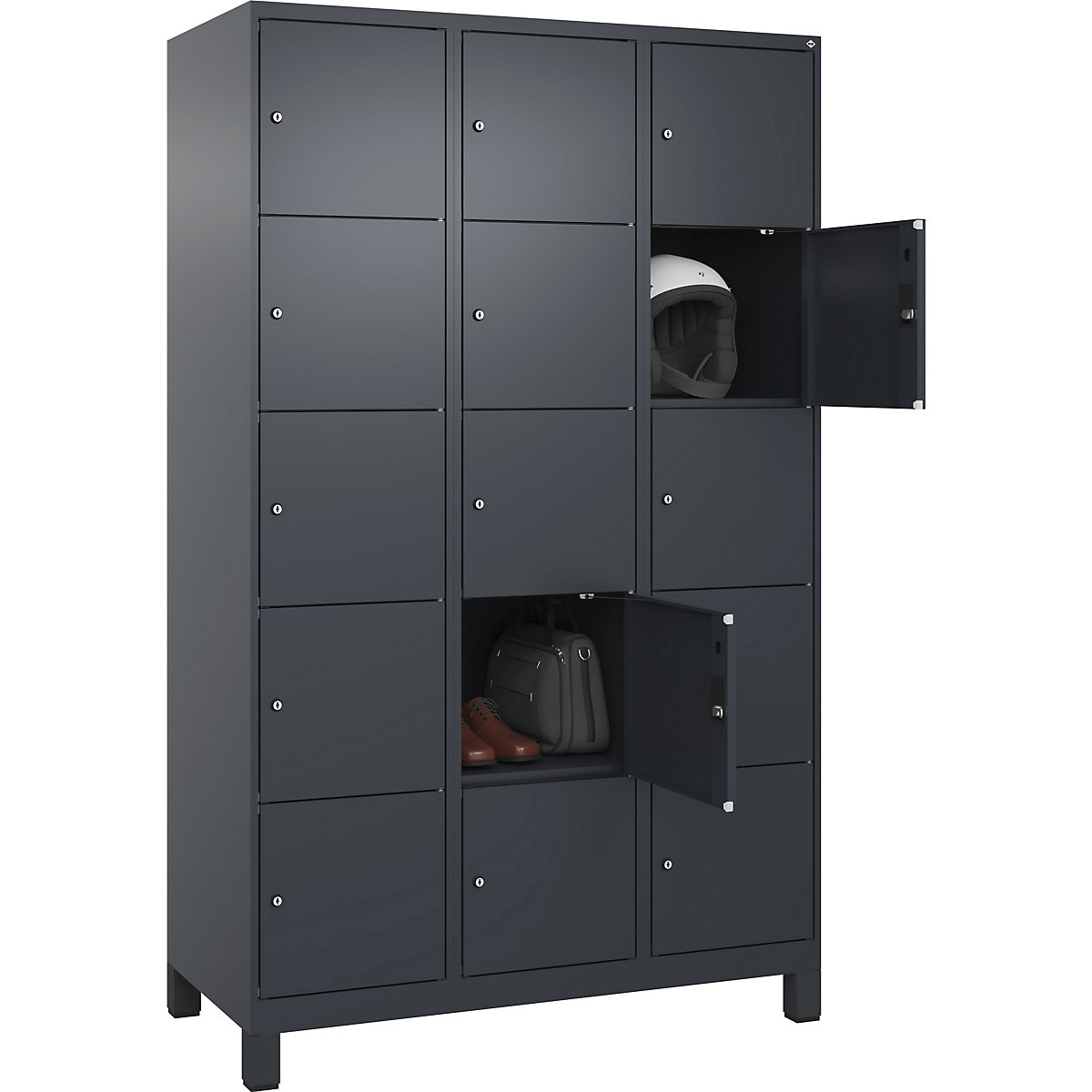 Dulap cu 5 compartimente cu încuietoare Evolo PLUS (Imagine produs 3)-2