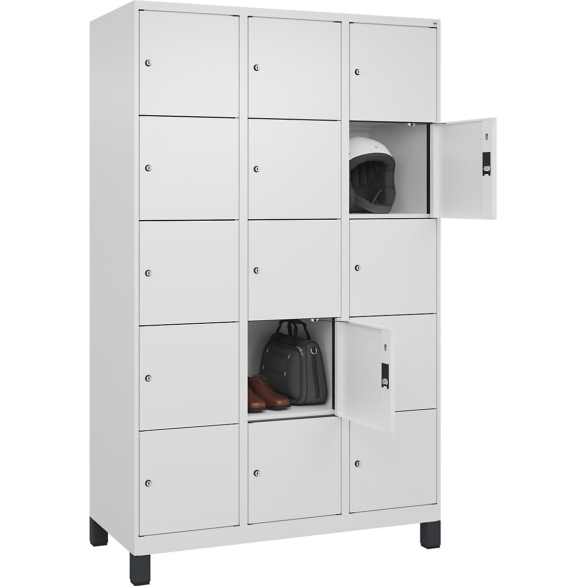 Dulap cu 5 compartimente cu încuietoare Evolo PLUS (Imagine produs 2)-1