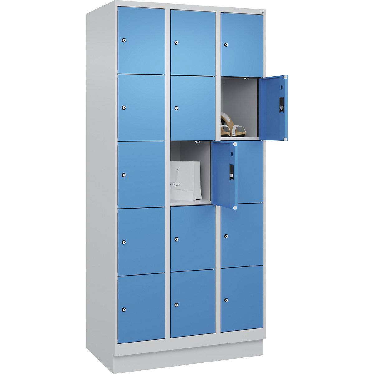 Dulap cu 5 compartimente cu încuietoare Evolo PLUS (Imagine produs 3)-2