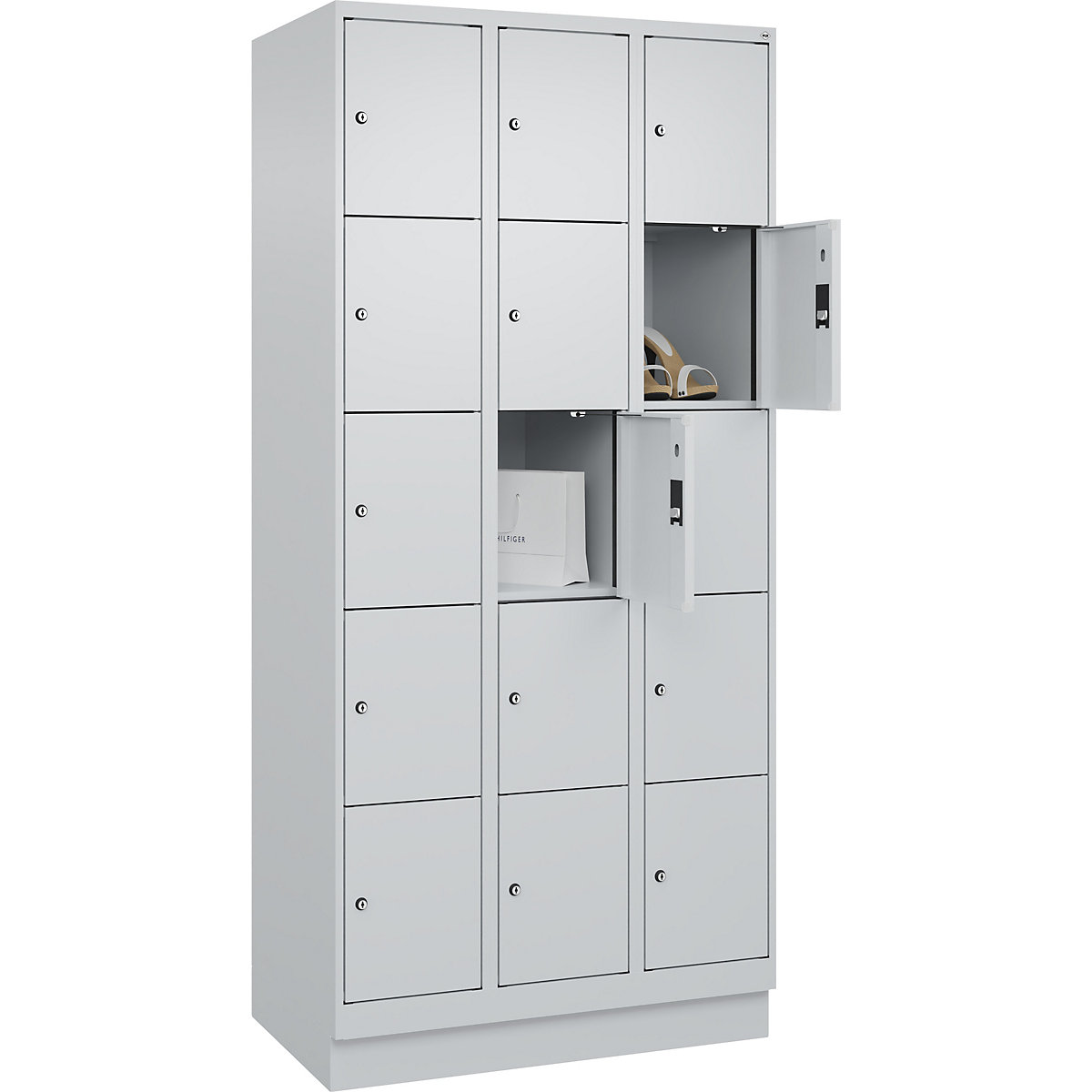 Dulap cu 5 compartimente cu încuietoare Evolo PLUS (Imagine produs 2)-1