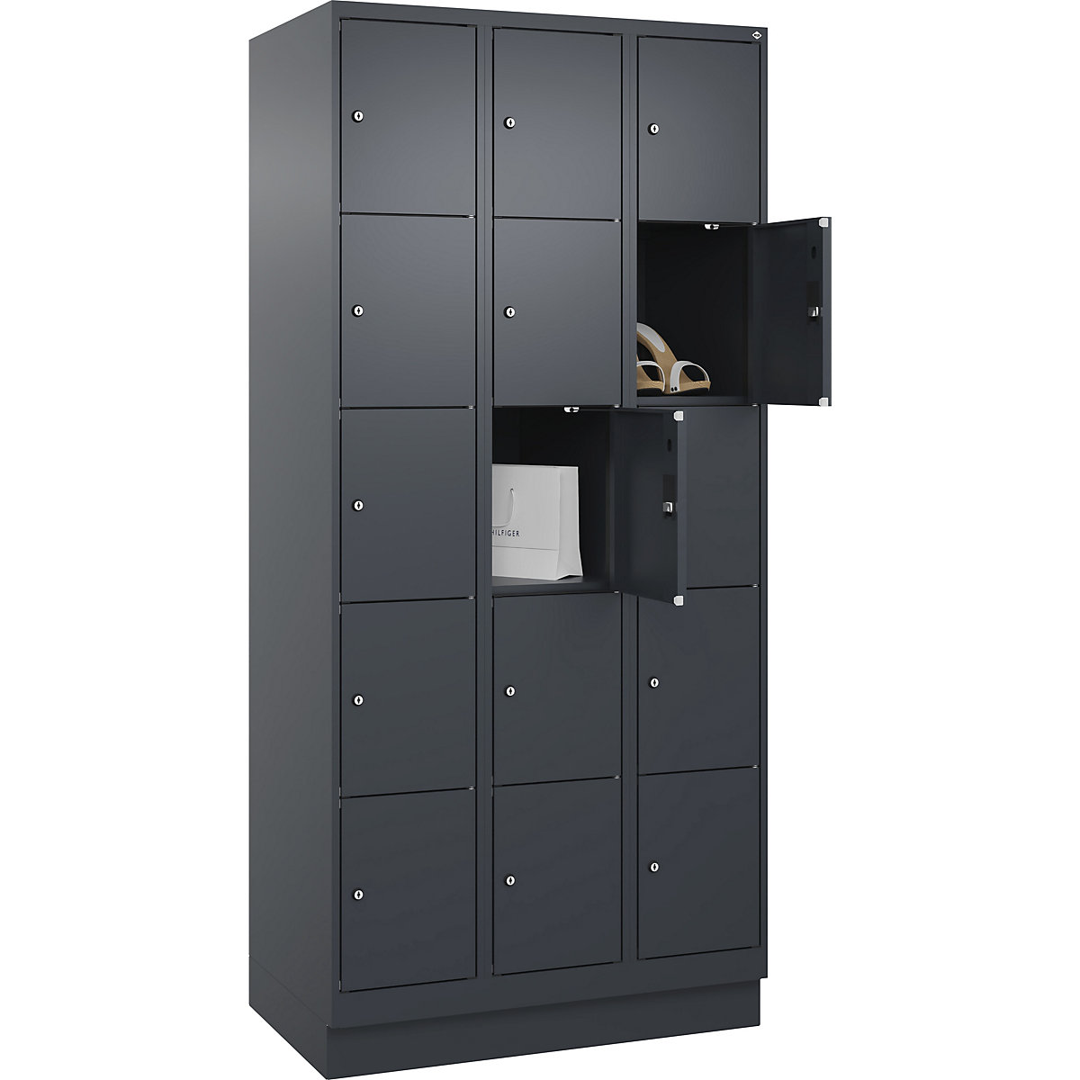 Dulap cu 5 compartimente cu încuietoare Evolo PLUS (Imagine produs 2)-1