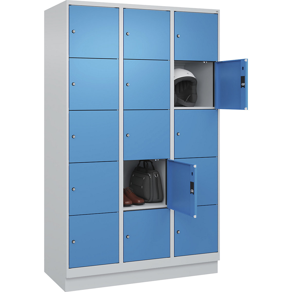 Dulap cu 5 compartimente cu încuietoare Evolo PLUS (Imagine produs 2)-1