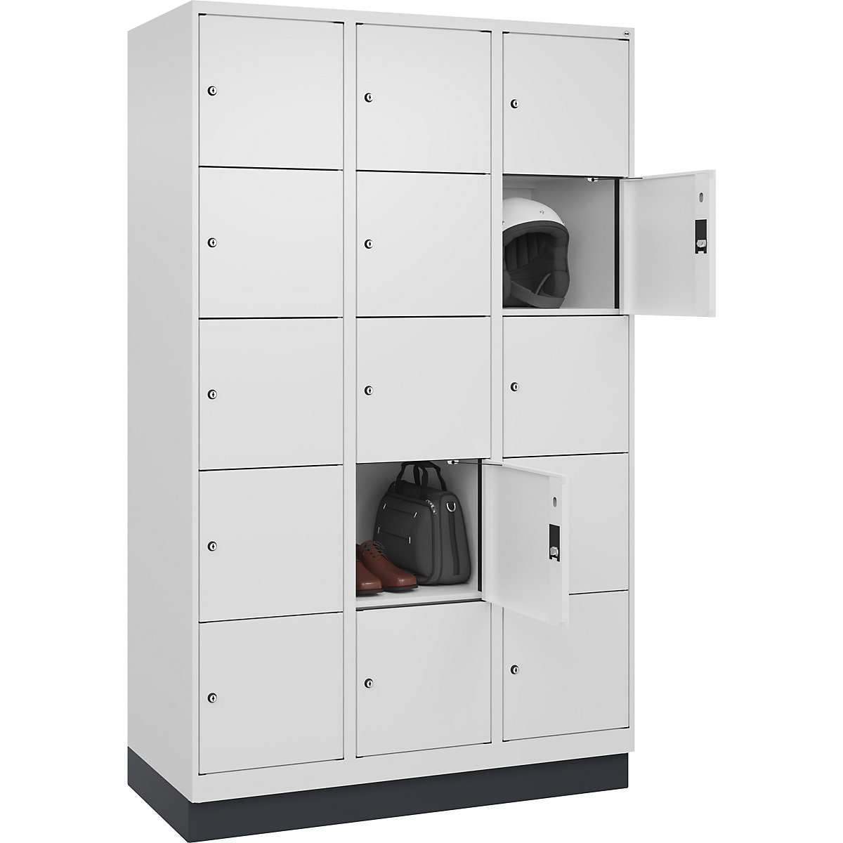 Dulap cu 5 compartimente cu încuietoare Evolo PLUS (Imagine produs 3)-2