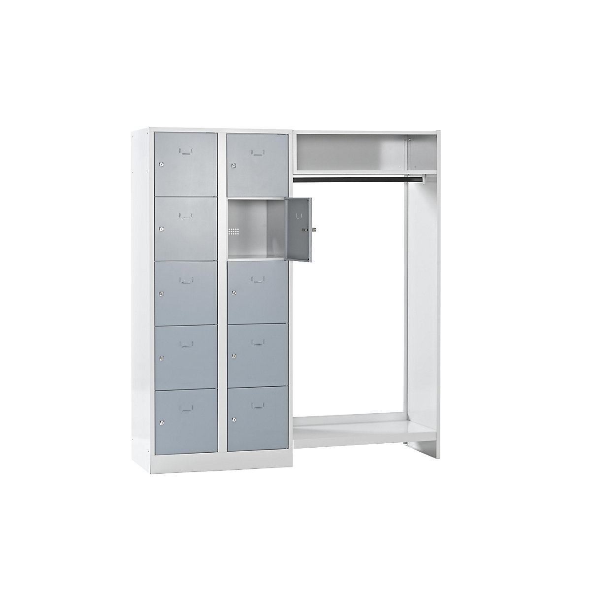 Sistem de vestiar cu compartimente cu încuietoare Dresden – Wolf (Imagine produs 3)-2