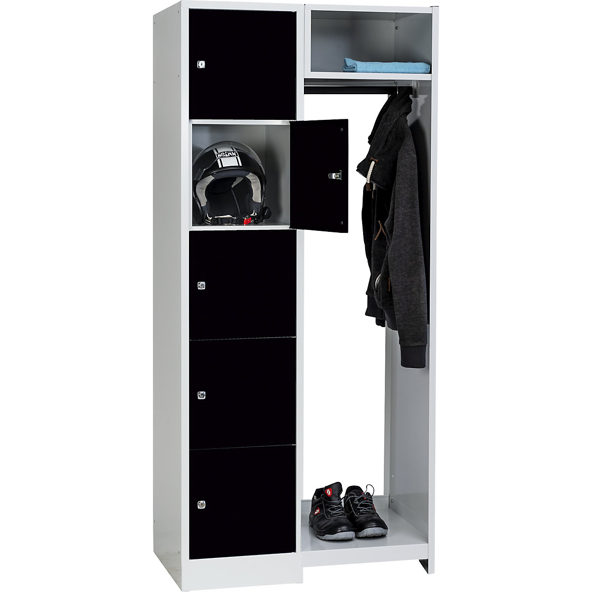 Sistem de vestiar cu compartimente cu încuietoare Dresden – Wolf (Imagine produs 3)-2