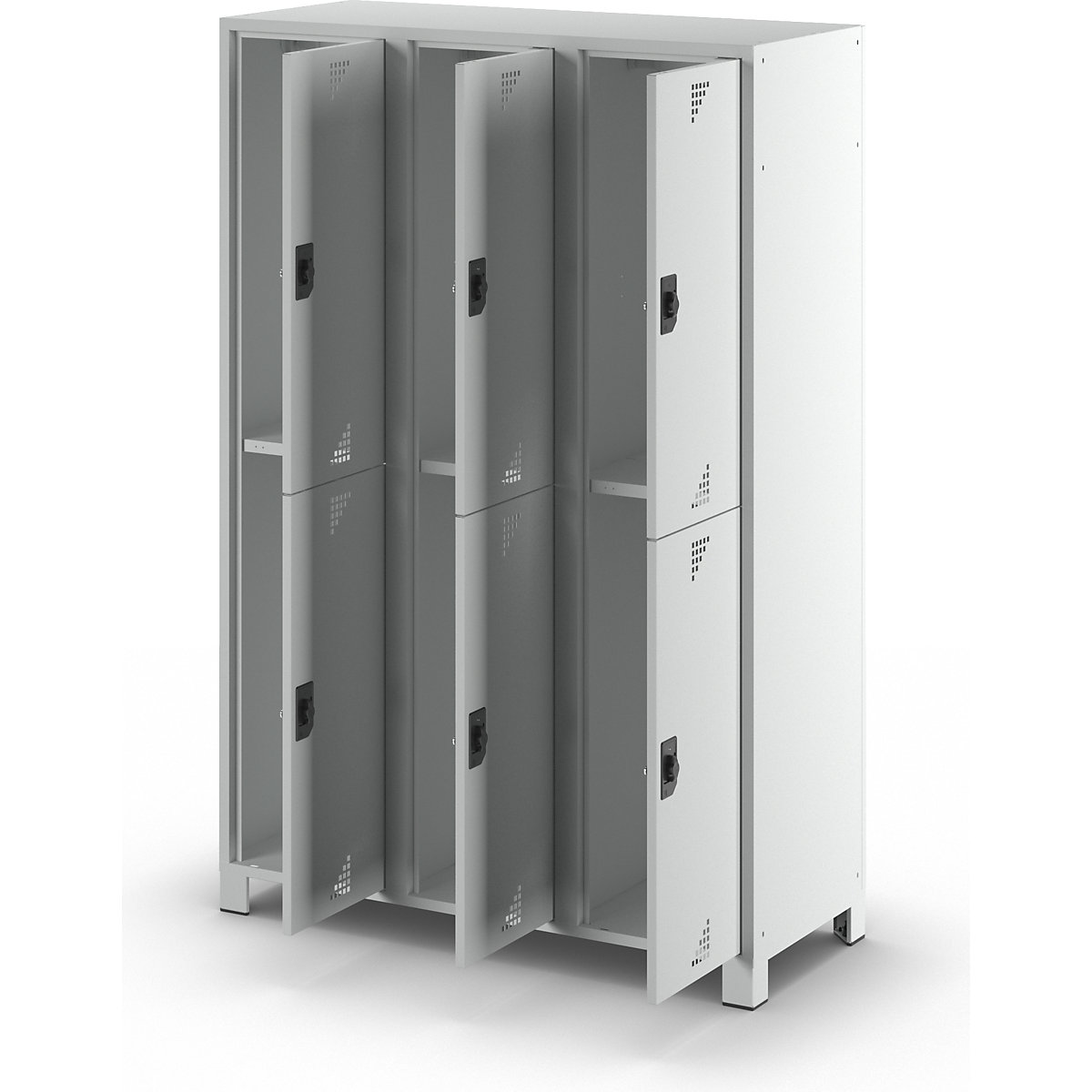 Vestiar cu două niveluri Bremen – eurokraft pro (Imagine produs 9)-8