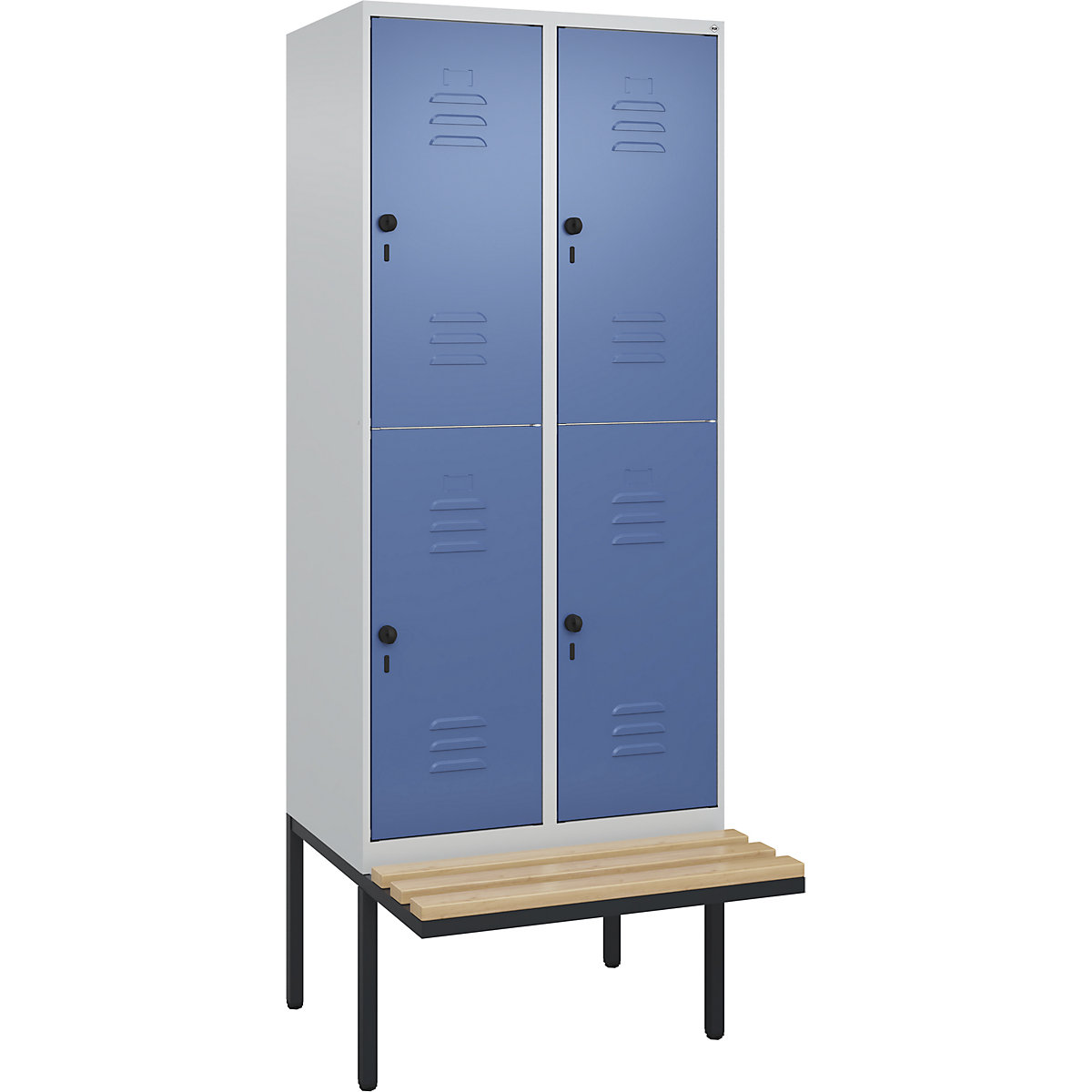 Vestiar cu două niveluri Classic PLUS cu bancă – C+P (Imagine produs 4)-3