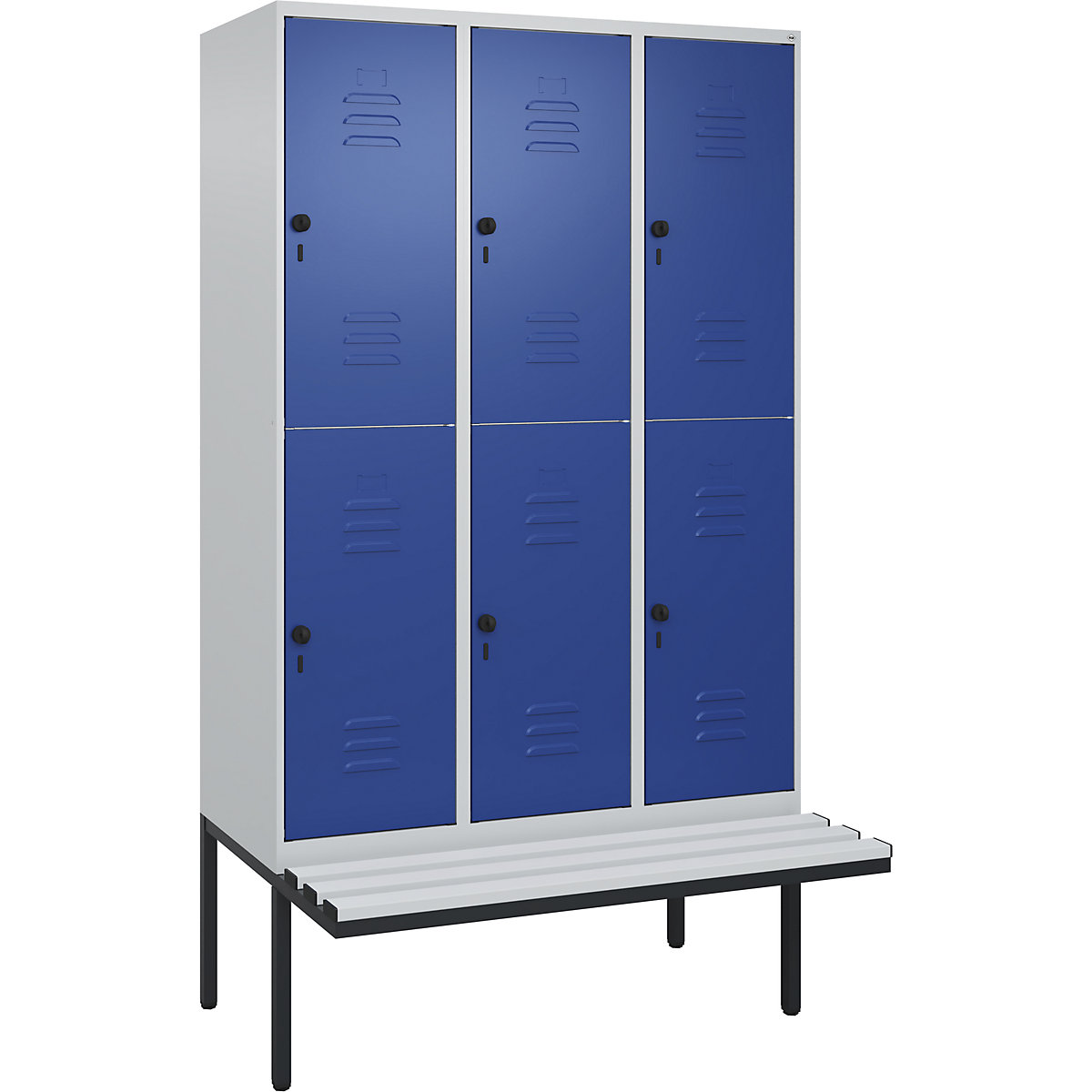 Vestiar cu două niveluri Classic PLUS cu bancă – C+P (Imagine produs 4)-3