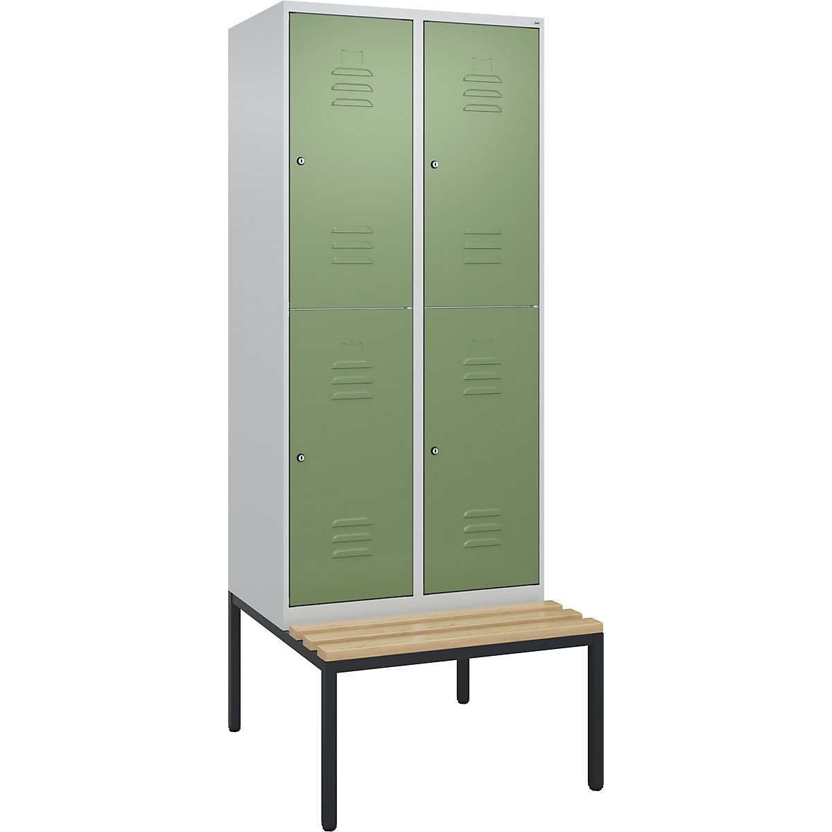 Vestiar cu două niveluri Classic PLUS cu bancă – C+P (Imagine produs 5)-4