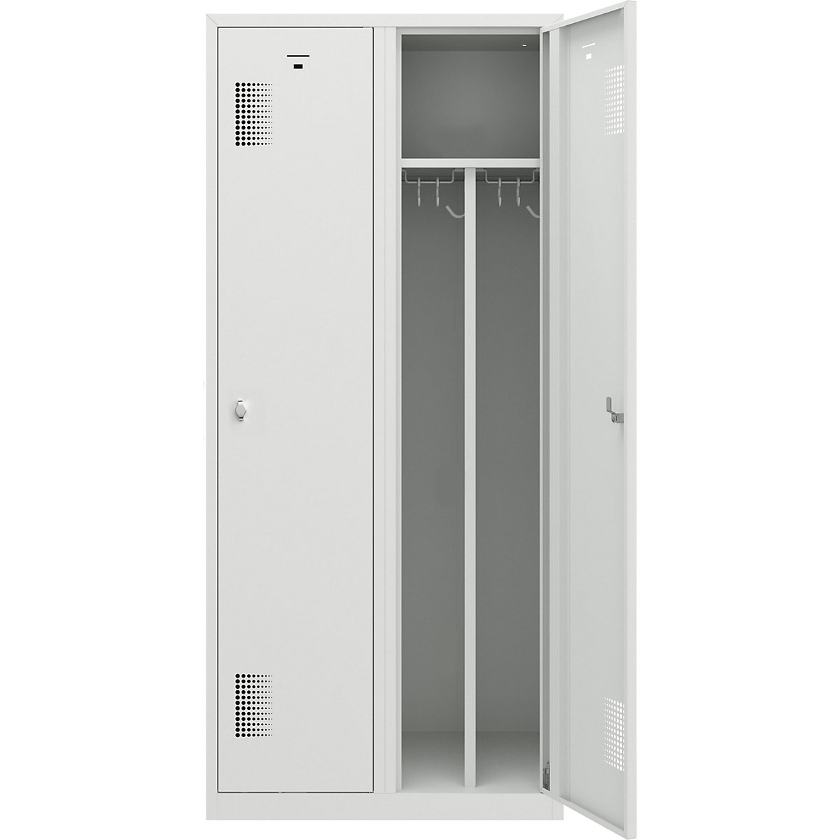 Vestiar pentru haine curate și murdare Amsterdam – eurokraft basic (Imagine produs 8)-7