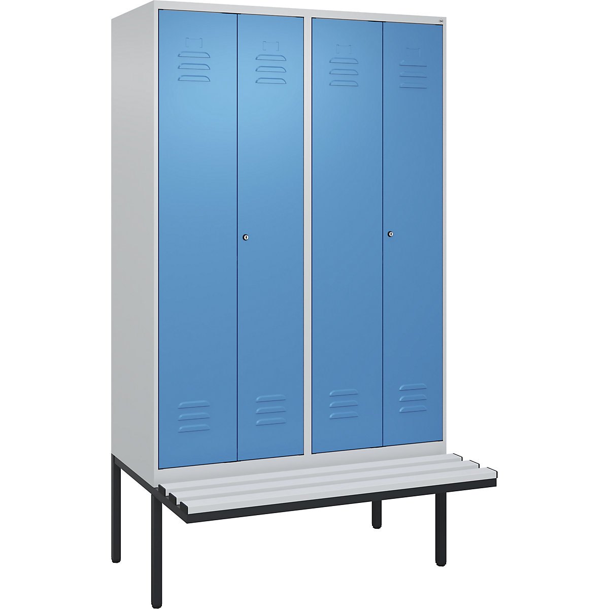 Vestiar pentru haine curate și murdare Classic PLUS cu bancă – C+P (Imagine produs 5)-4