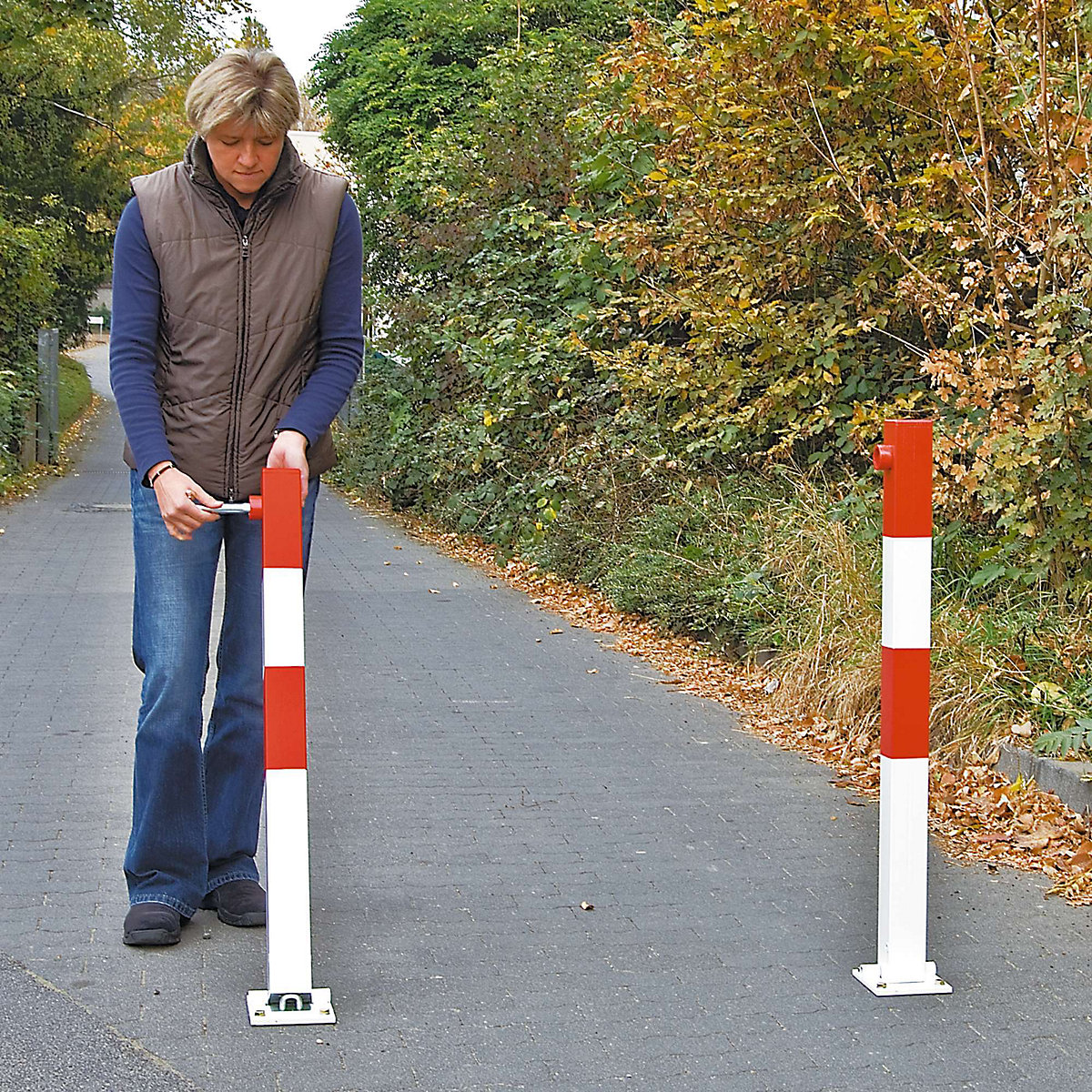 Stâlp de blocare din profil rectangular – Moravia (Imagine produs 3)-2