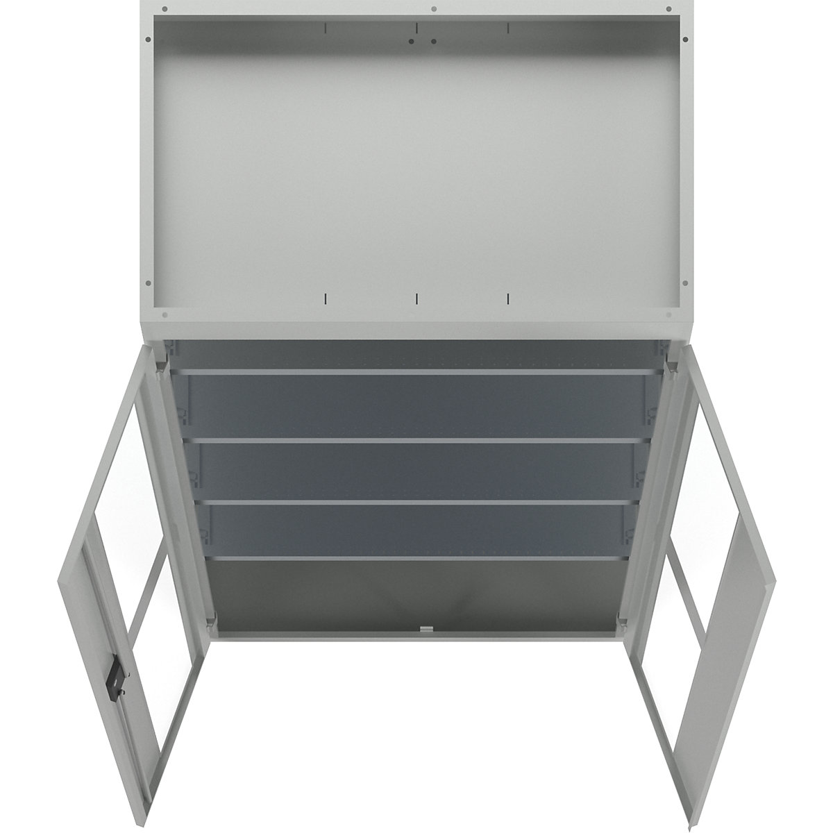 Dulap cu geam transparent, î. x lăț. x ad. 1950 x 1000 x 580 mm – LISTA (Imagine produs 7)-6