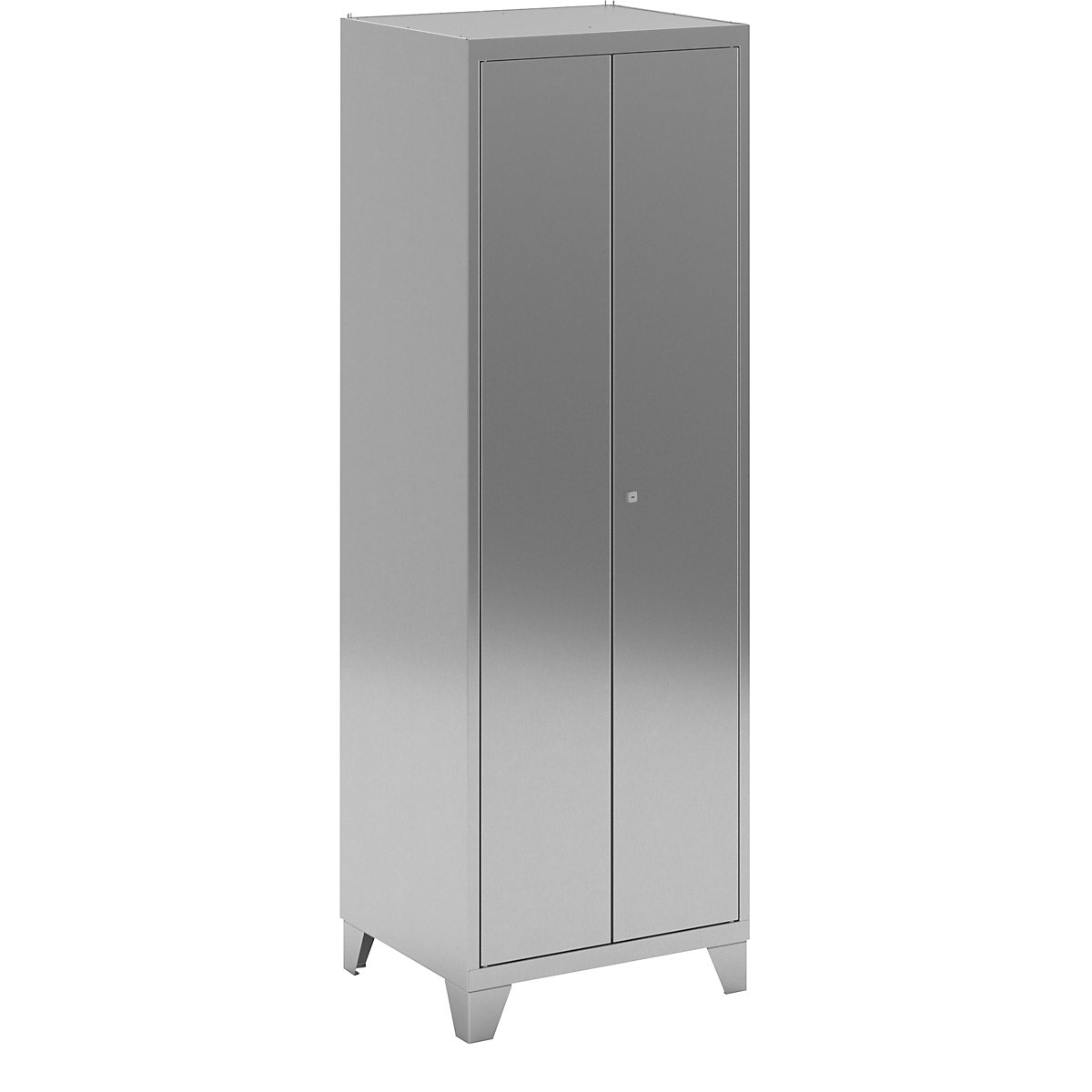 Dulap pentru materiale de curăţenie, din inox