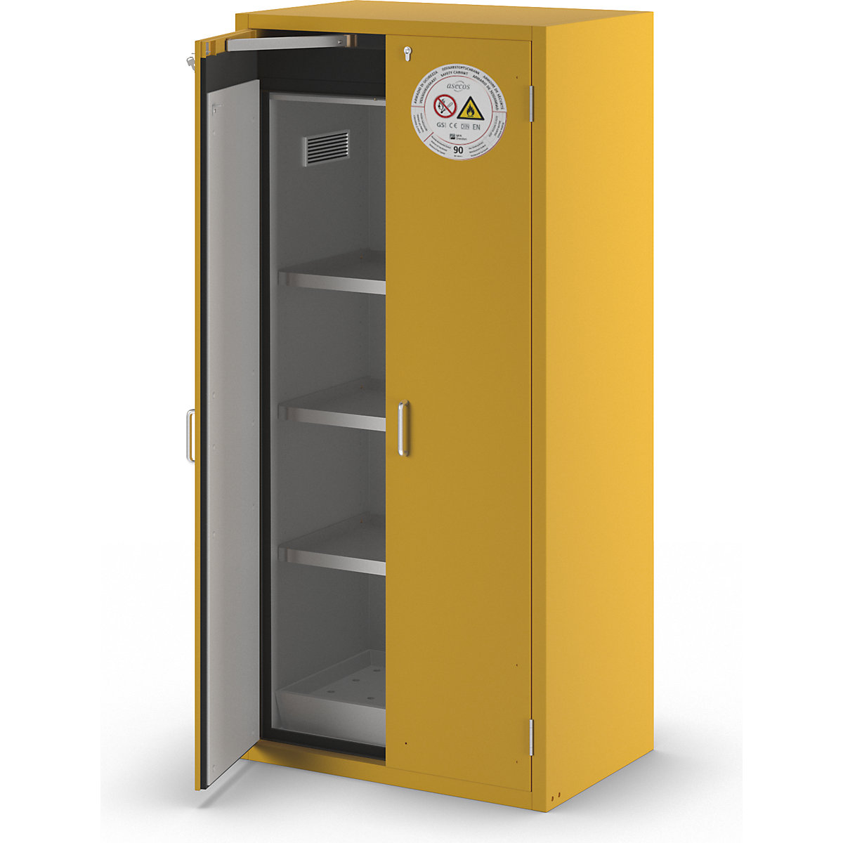 Dulap rezistent la incendiu pentru substanțe periculoase tip 90 – asecos (Imagine produs 5)-4