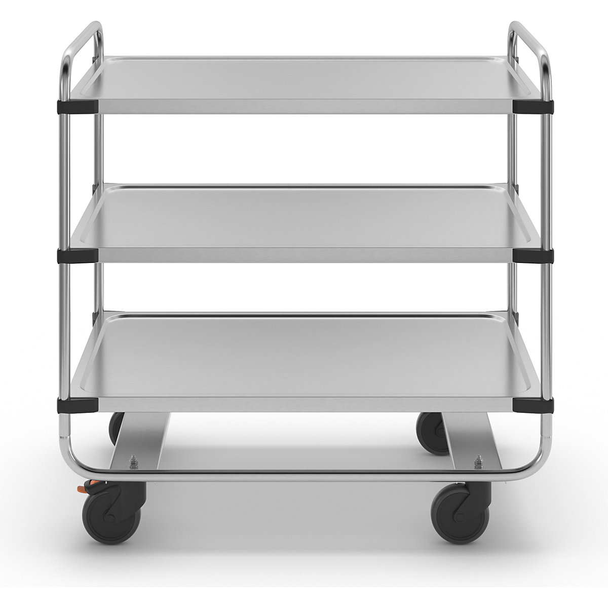 Cărucior din inox pentru servire, montat (Imagine produs 3)-2