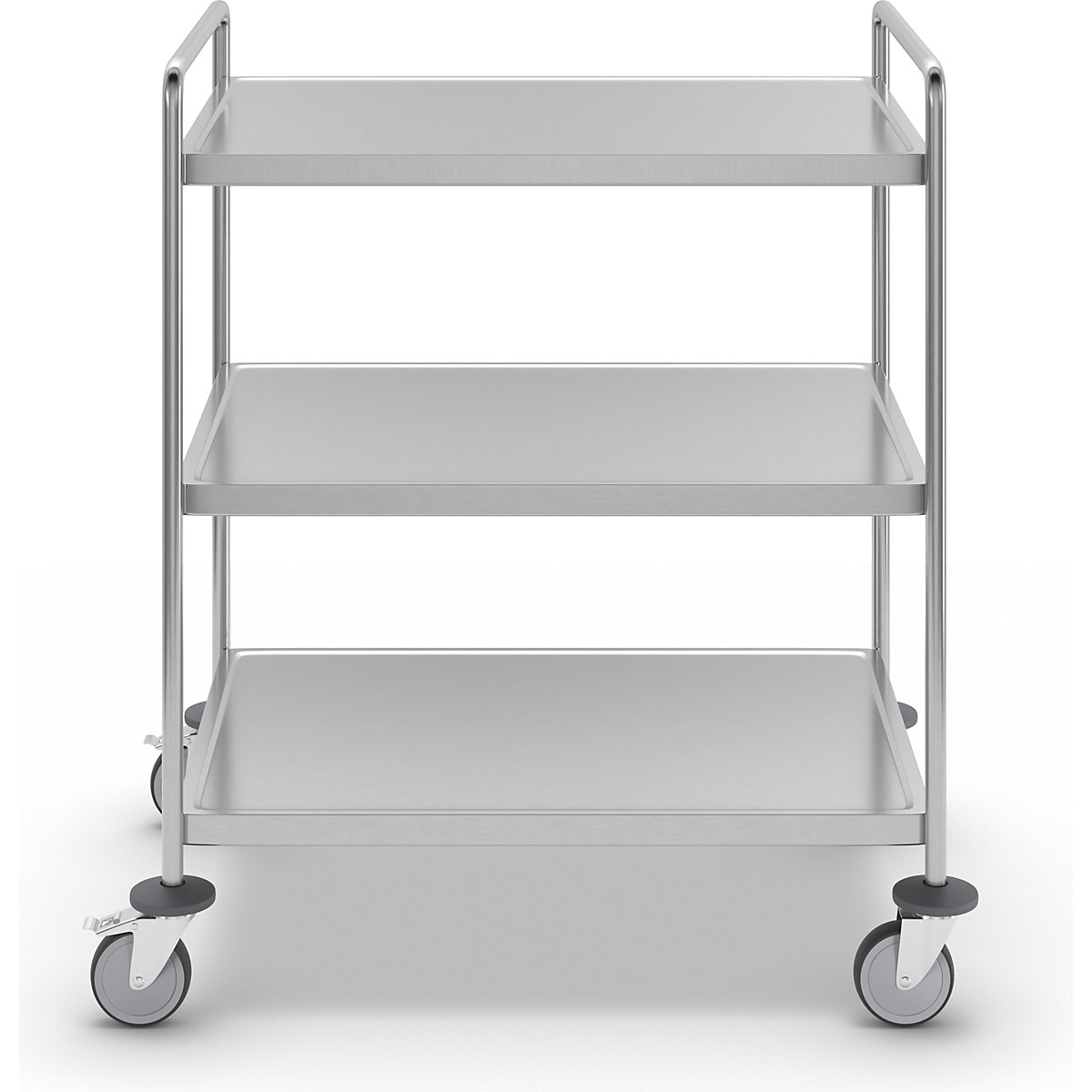 Cărucior etajat din inox, sudat – Kongamek (Imagine produs 3)-2