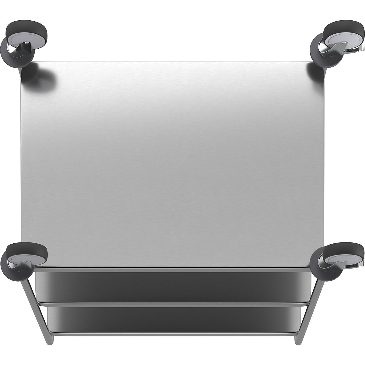 Cărucior etajat din inox, sudat – Kongamek (Imagine produs 6)-5