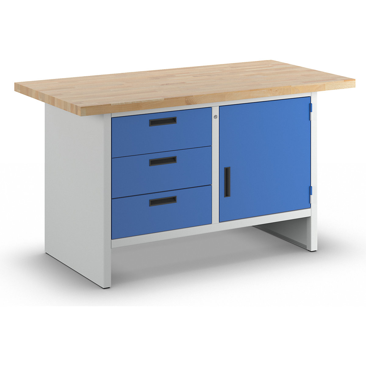 Banc de lucru cu laterale pline – eurokraft basic