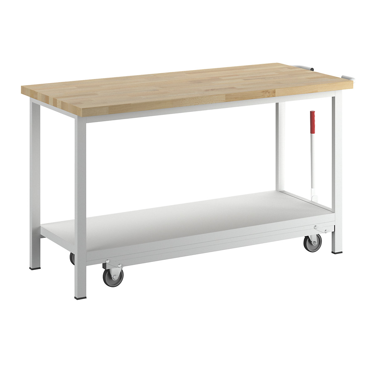 Banc de lucru mobil şi cu posibilitate de coborâre, cu cadru, Serie 8000 – eurokraft pro