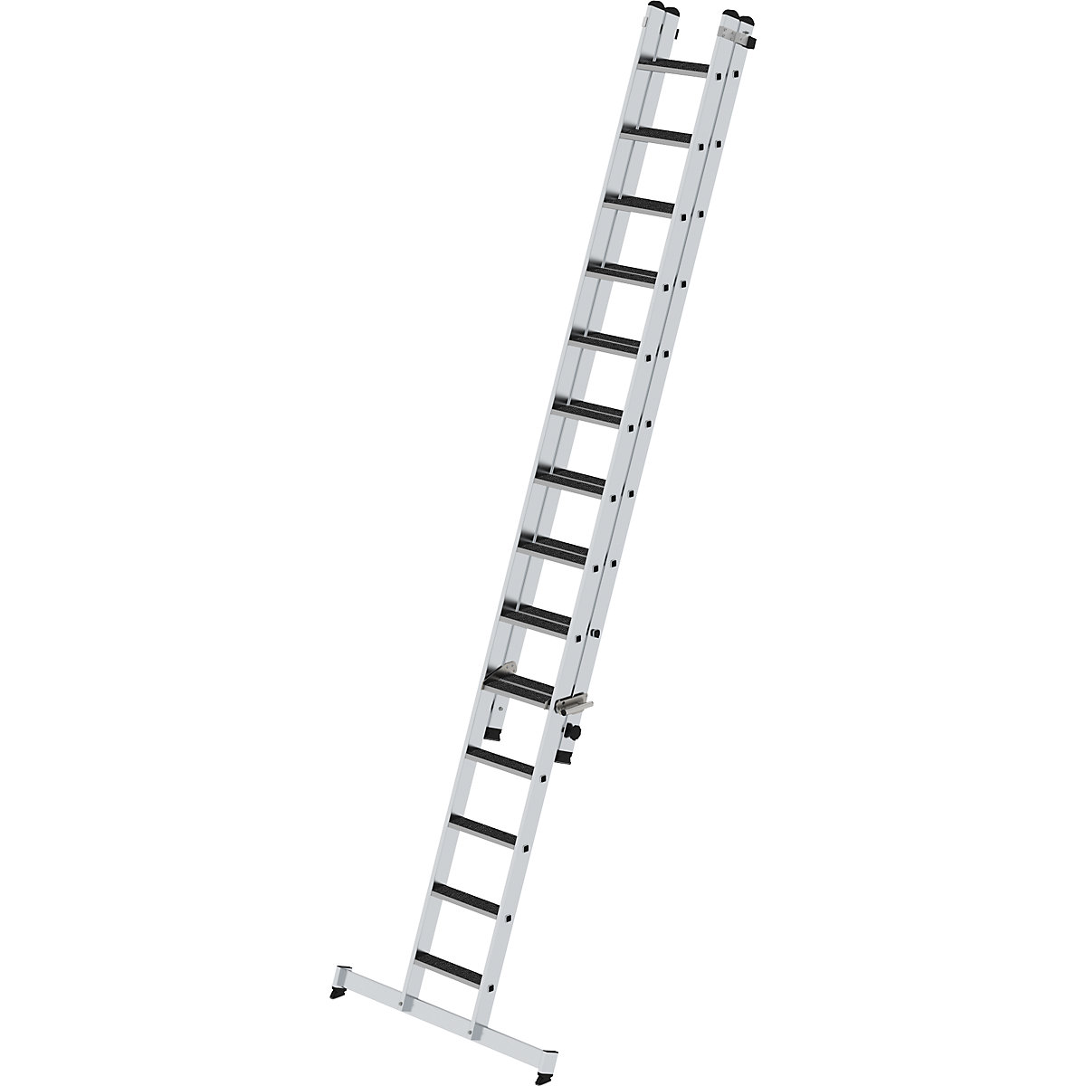 Scară extensibilă cu trepte, cu 2 tronsoane – MUNK (Imagine produs 2)-1