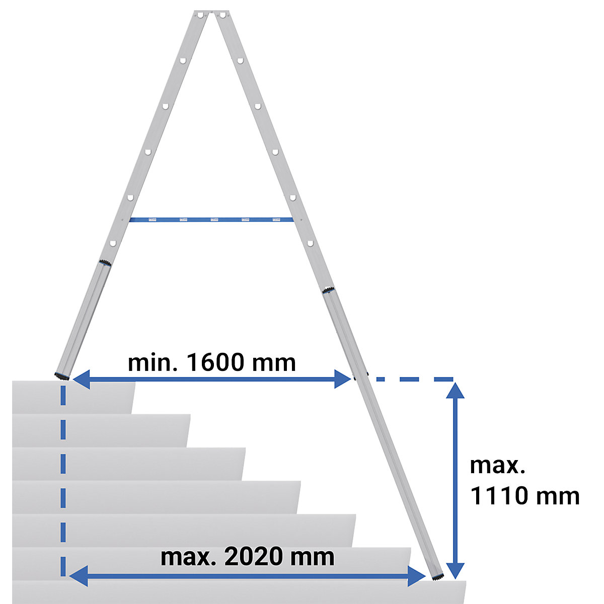 Scară dublă cu trepte – KRAUSE (Imagine produs 2)-1