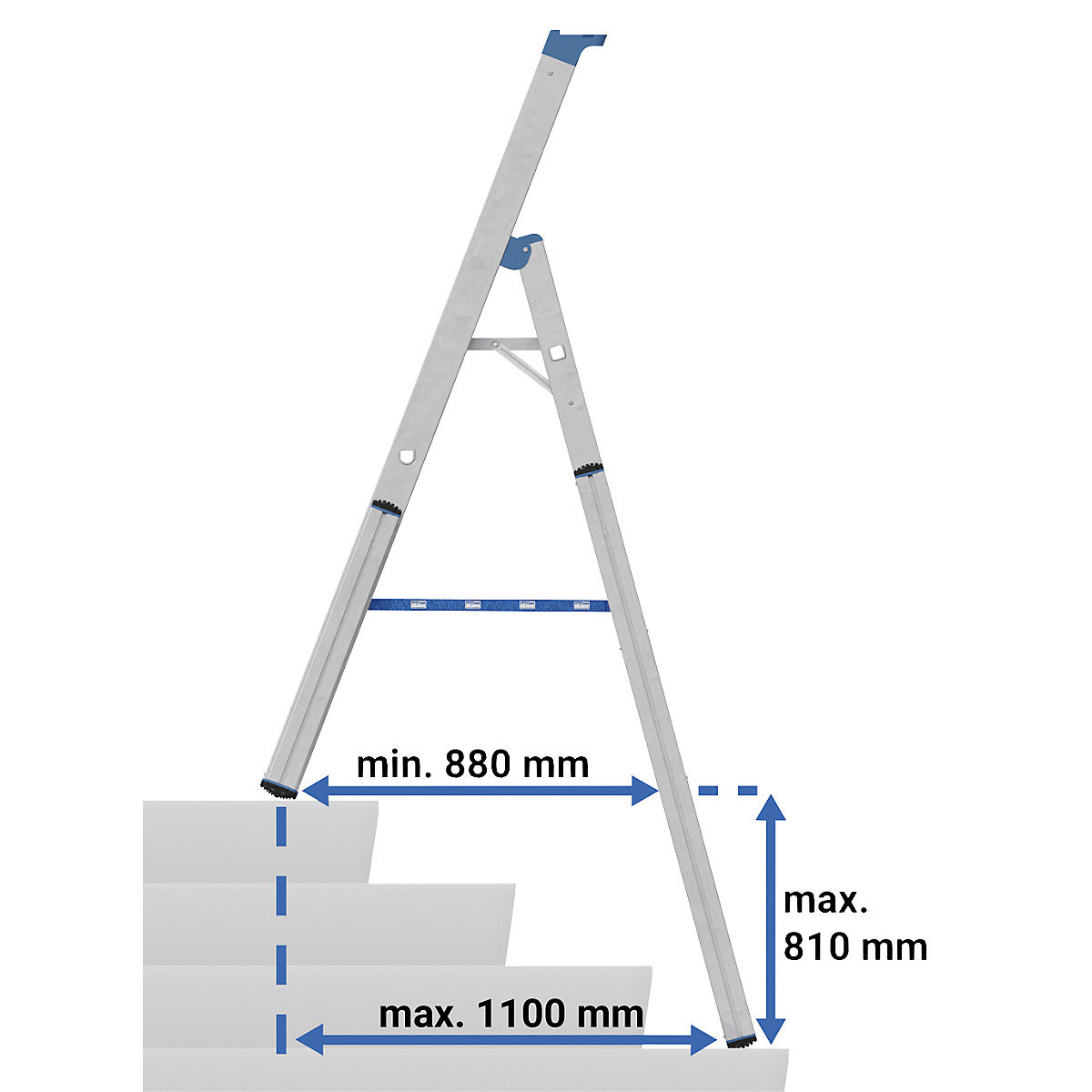 Scară dublă cu trepte – KRAUSE (Imagine produs 3)-2