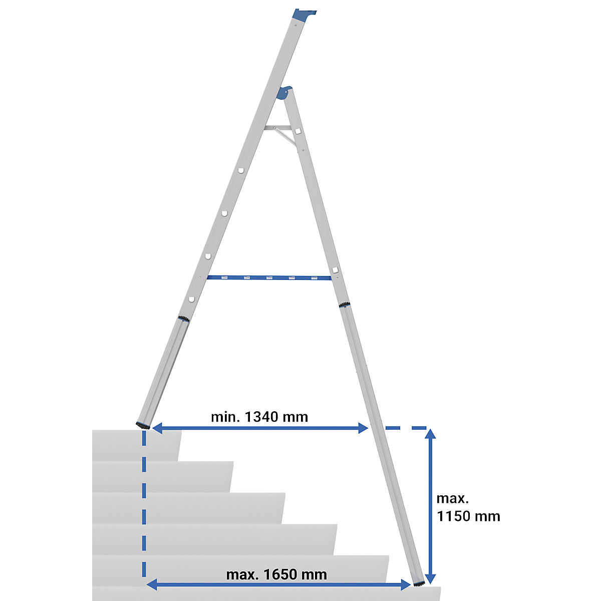 Scară dublă cu trepte – KRAUSE (Imagine produs 2)-1