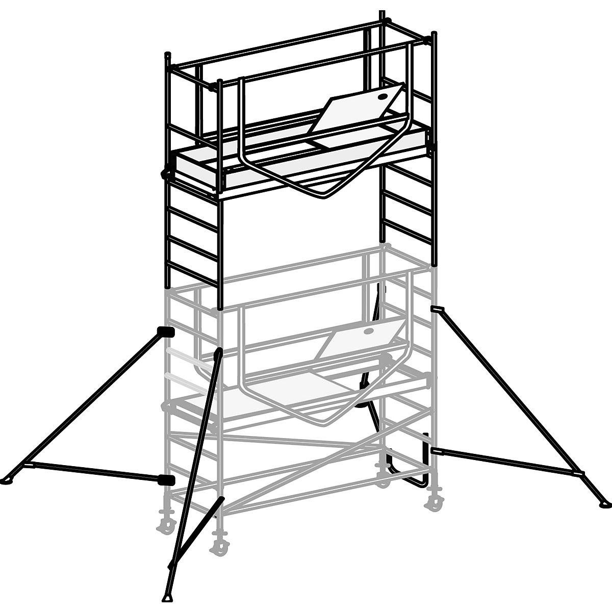 Schelă mobilă ADVANCED SAFE-T 7070 – HYMER