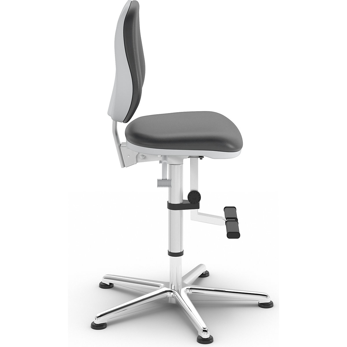 Scaun rotativ de atelier pentru cameră sterilă – bimos (Imagine produs 4)-3