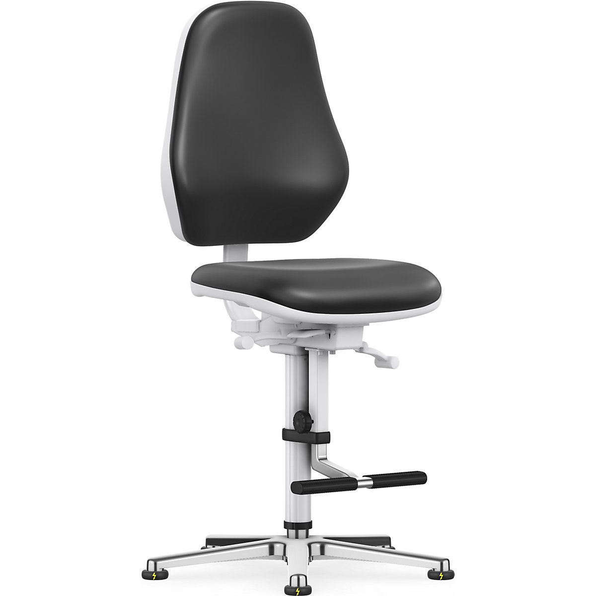 Scaun rotativ de atelier pentru cameră sterilă – bimos (Imagine produs 11)-10