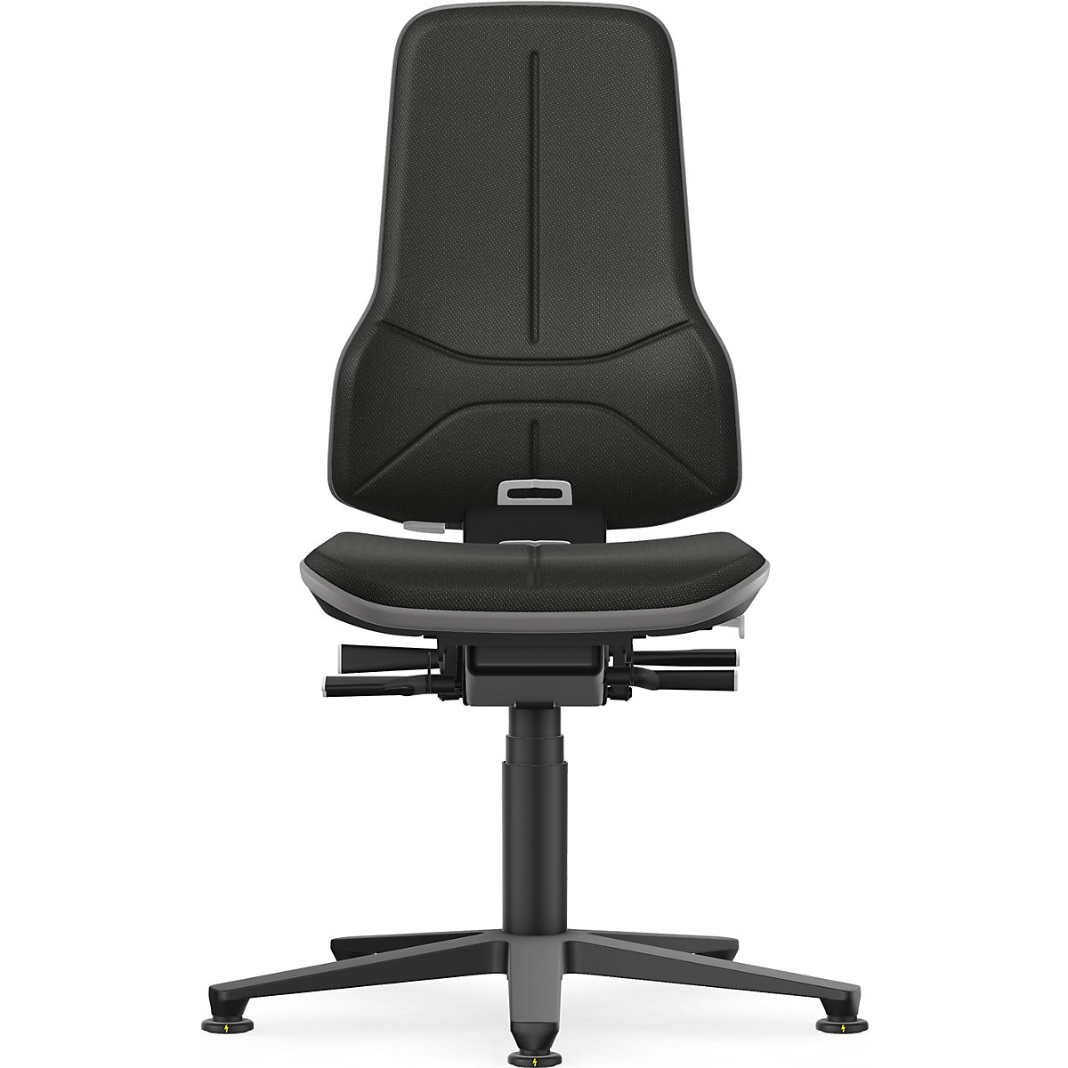 Scaun rotativ de lucru NEON ESD, glisoare – bimos (Imagine produs 2)-1