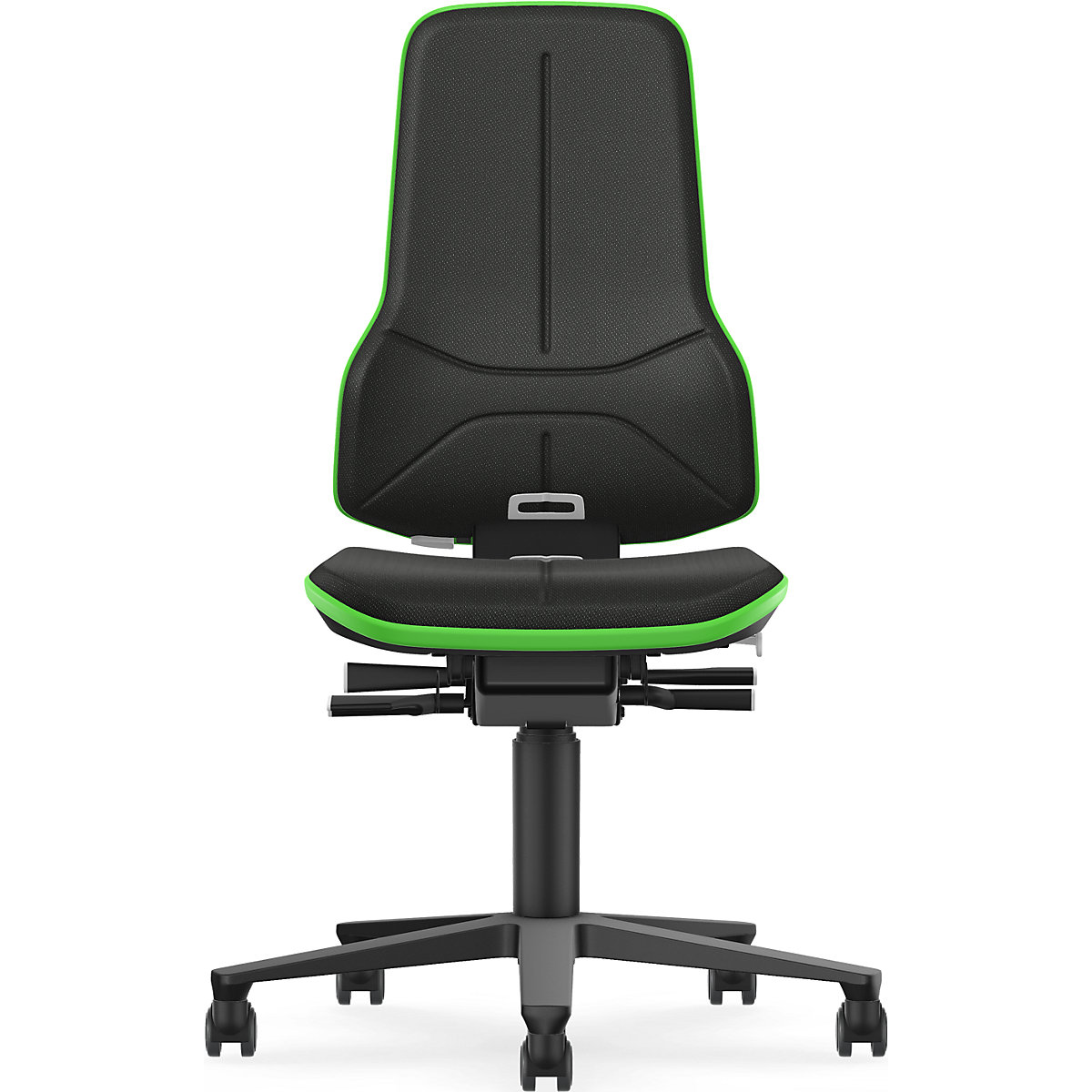 Scaun rotativ de lucru NEON ESD, role – bimos (Imagine produs 2)-1