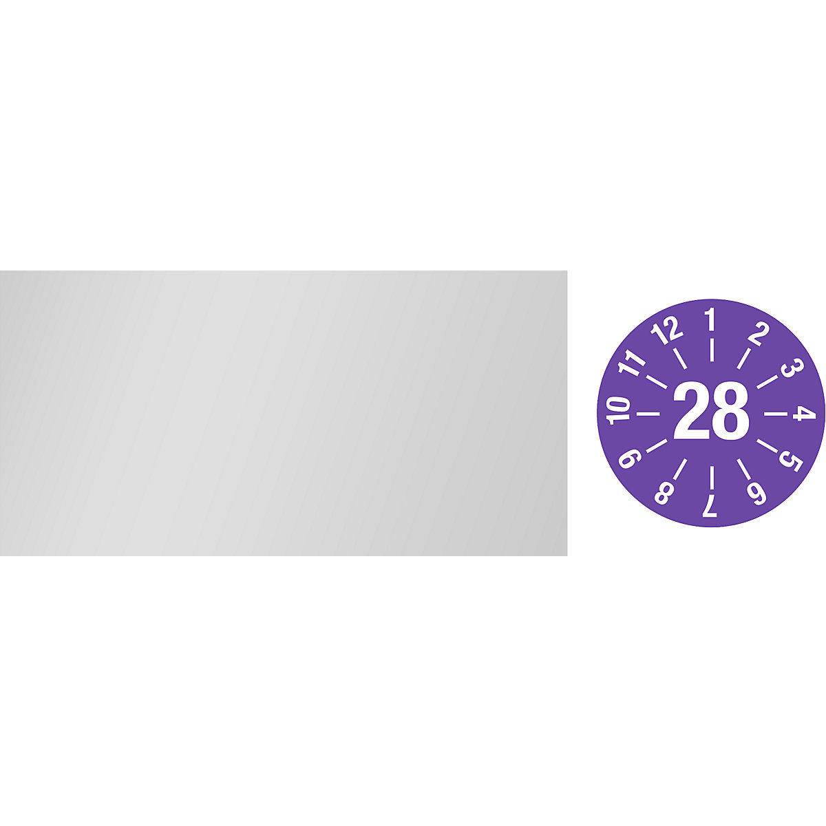 Plăcuță de inspecție pentru cabluri, anuală